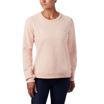 Columbia Logo Crew Top, Sudaderas Rosas Para Mujer | 498563-ZBQ